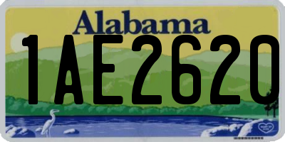 AL license plate 1AE2620