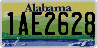 AL license plate 1AE2628