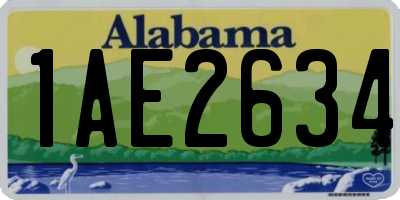AL license plate 1AE2634