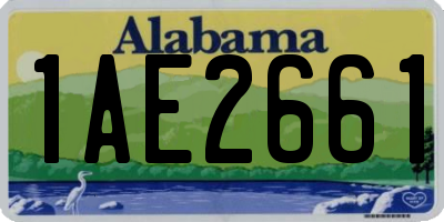 AL license plate 1AE2661