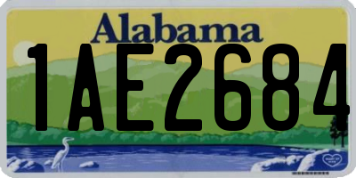 AL license plate 1AE2684