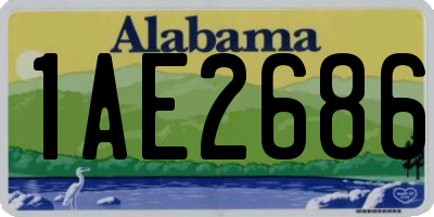 AL license plate 1AE2686
