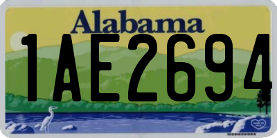 AL license plate 1AE2694