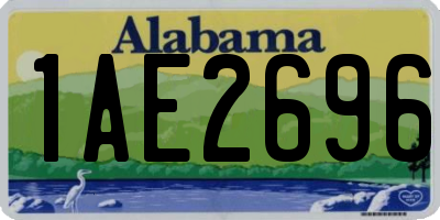 AL license plate 1AE2696