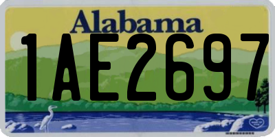 AL license plate 1AE2697