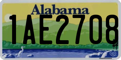 AL license plate 1AE2708