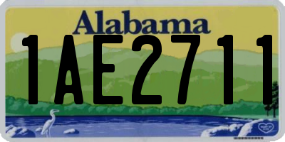AL license plate 1AE2711