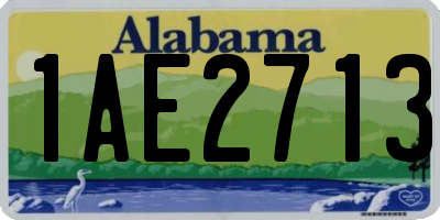 AL license plate 1AE2713
