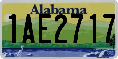 AL license plate 1AE2717