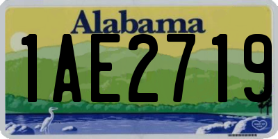 AL license plate 1AE2719