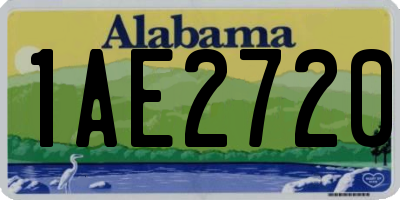 AL license plate 1AE2720