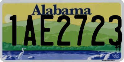 AL license plate 1AE2723