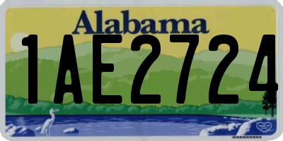 AL license plate 1AE2724