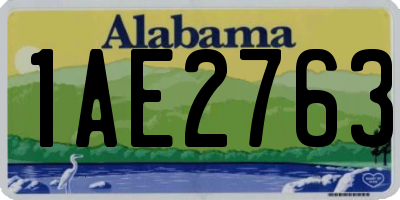AL license plate 1AE2763