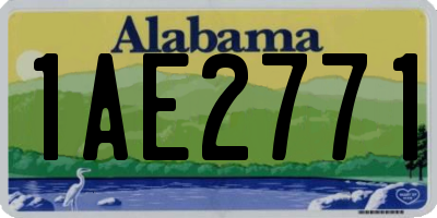 AL license plate 1AE2771