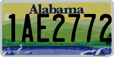 AL license plate 1AE2772