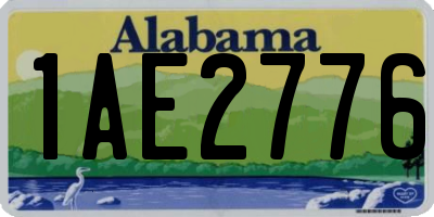 AL license plate 1AE2776
