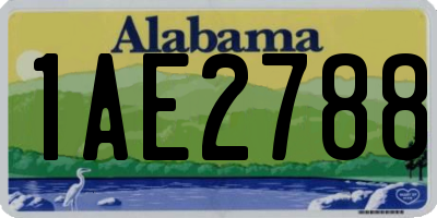 AL license plate 1AE2788