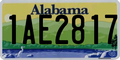 AL license plate 1AE2817
