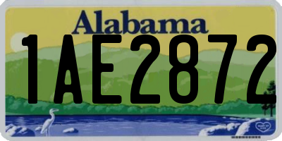 AL license plate 1AE2872