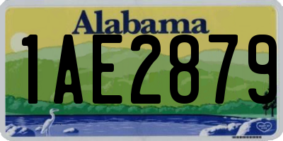 AL license plate 1AE2879