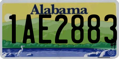 AL license plate 1AE2883