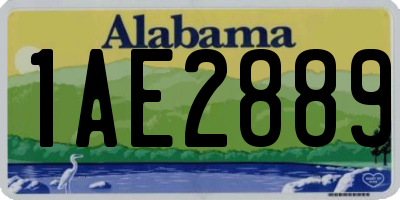 AL license plate 1AE2889