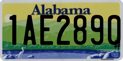 AL license plate 1AE2890