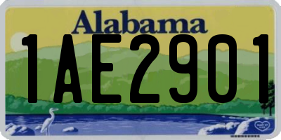 AL license plate 1AE2901