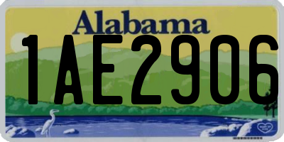 AL license plate 1AE2906