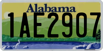 AL license plate 1AE2907