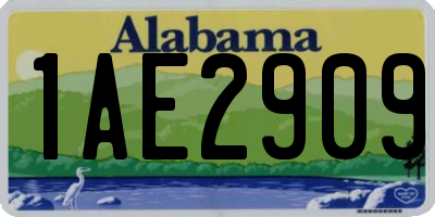 AL license plate 1AE2909