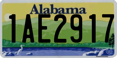 AL license plate 1AE2917