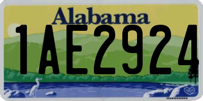 AL license plate 1AE2924