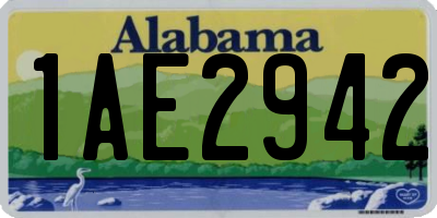 AL license plate 1AE2942