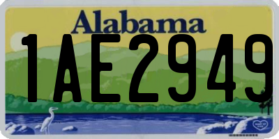 AL license plate 1AE2949