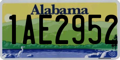AL license plate 1AE2952