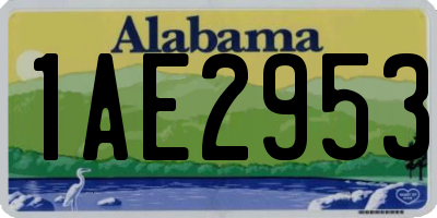 AL license plate 1AE2953