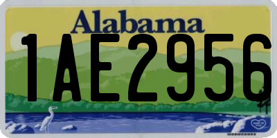 AL license plate 1AE2956