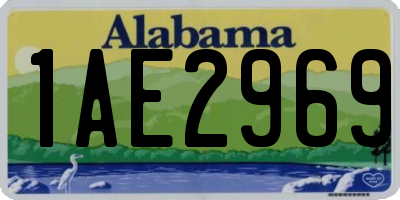 AL license plate 1AE2969
