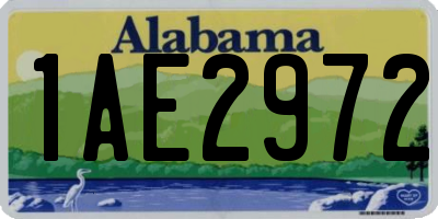 AL license plate 1AE2972