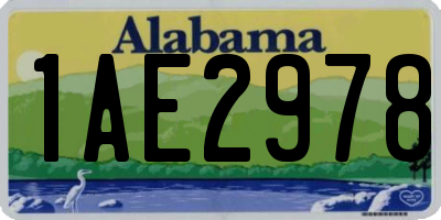 AL license plate 1AE2978