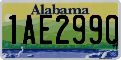 AL license plate 1AE2990