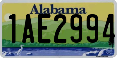 AL license plate 1AE2994