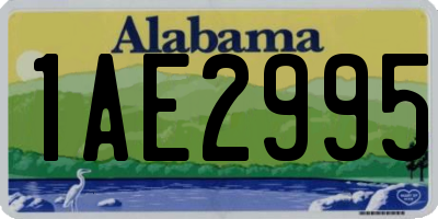 AL license plate 1AE2995