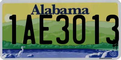 AL license plate 1AE3013