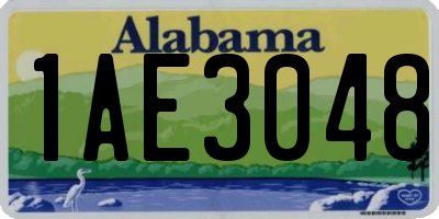 AL license plate 1AE3048