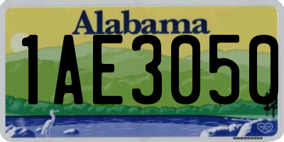 AL license plate 1AE3050