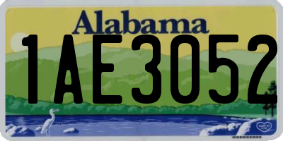 AL license plate 1AE3052