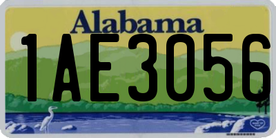 AL license plate 1AE3056